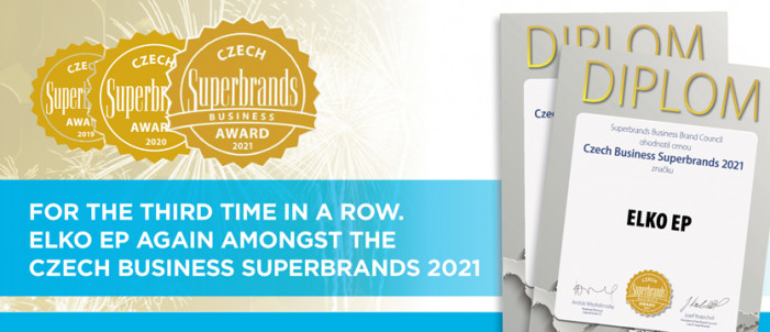 For the third time in a row. ELKO EP again amongst the Czech Business Superbrands 2021. photo